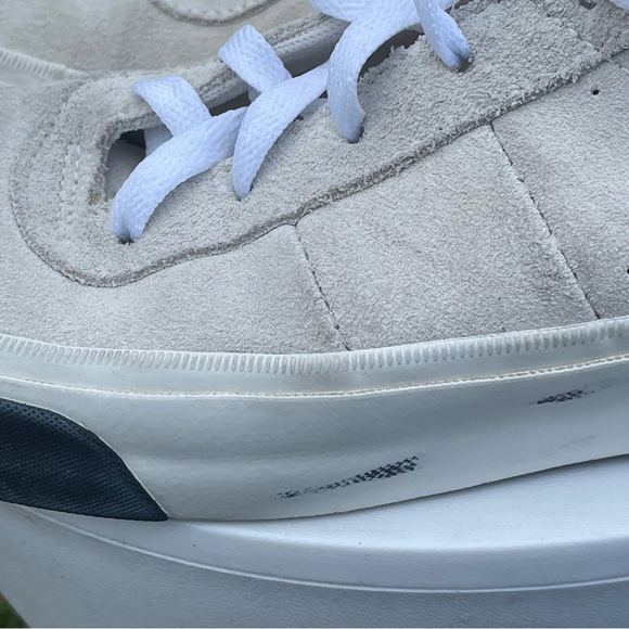 Converse One Star CC OX Shoes Womens 7 Triple Egret Ivory Suede Leather 163274C - Picture 6 of 11